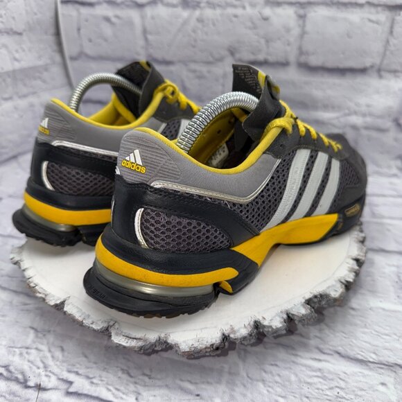 Adidas Marathon 10 adiPRENE Women's Size 10.5 Running Shoes Gray Yellow Sneakers - Picture 6 of 15